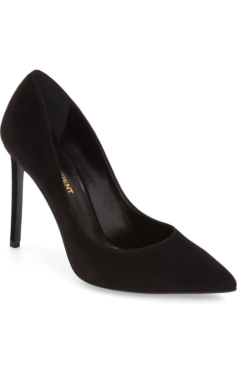 Saint Laurent 'Paris Skinny' Pointy Toe Pump, Alternate, color,