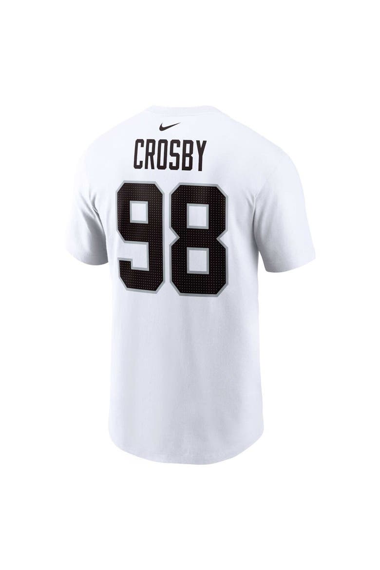 Men's Nike Maxx Crosby White Las Vegas Raiders Player Name & Number T-Shirt, Alternate, color, White