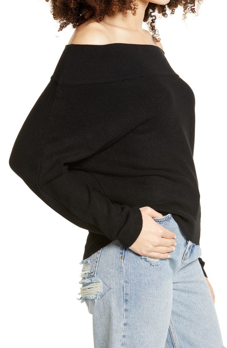 Dreamers by Debut Off the Shoulder Sweater, Alternate, color, 