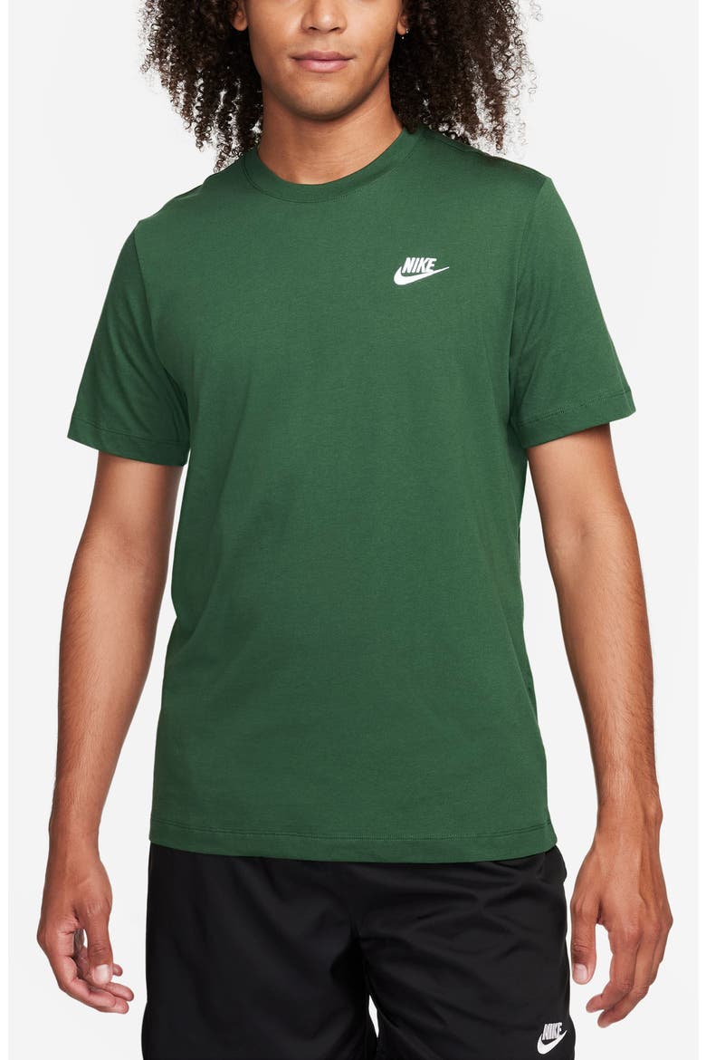 Sportswear Club Crew Neck T-Shirt, Main, color, 323 FIR
