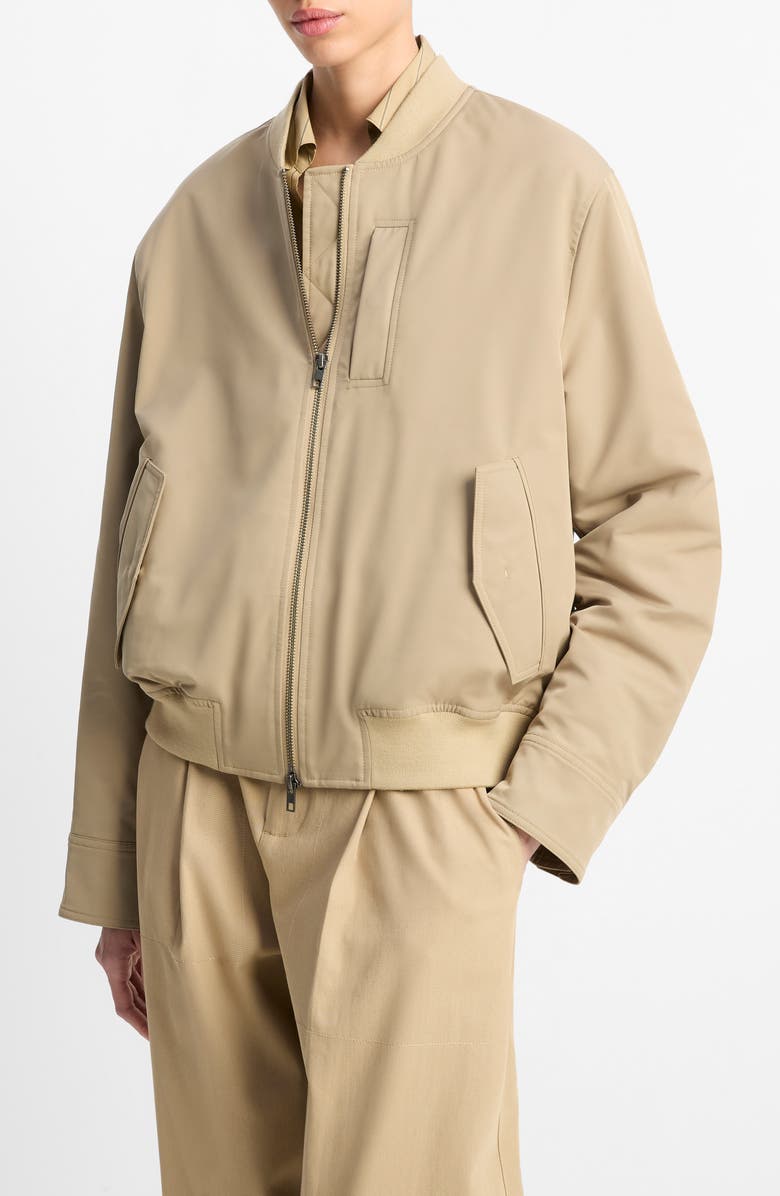 Vince Relaxed Tech Bomber Jacket, Main, color, 
