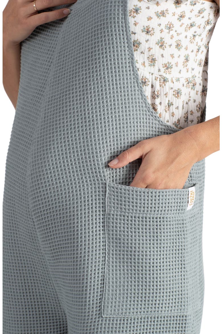 Maya Organic Cotton Gauze Maternity/Nursing Jumpsuit, Alternate, color, SAGE