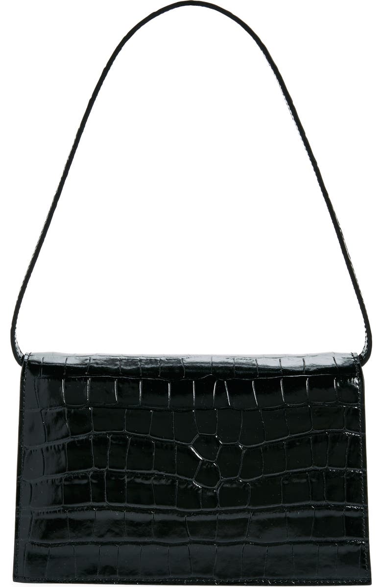 Coperni Mini Folder Croc Embossed Crossbody Bag, Alternate, color,