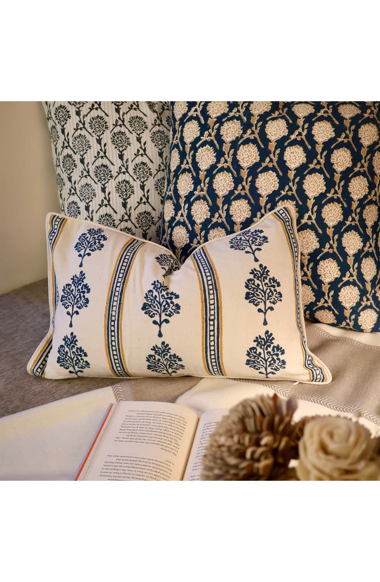 Banyan & Birch Sara Lumbar Throw Pillow Cover, Alternate, color, Navy Blue