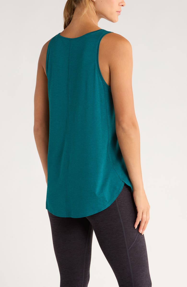 Zella Liana Restore Soft Lite Tank, Alternate, color, Teal Atlantic