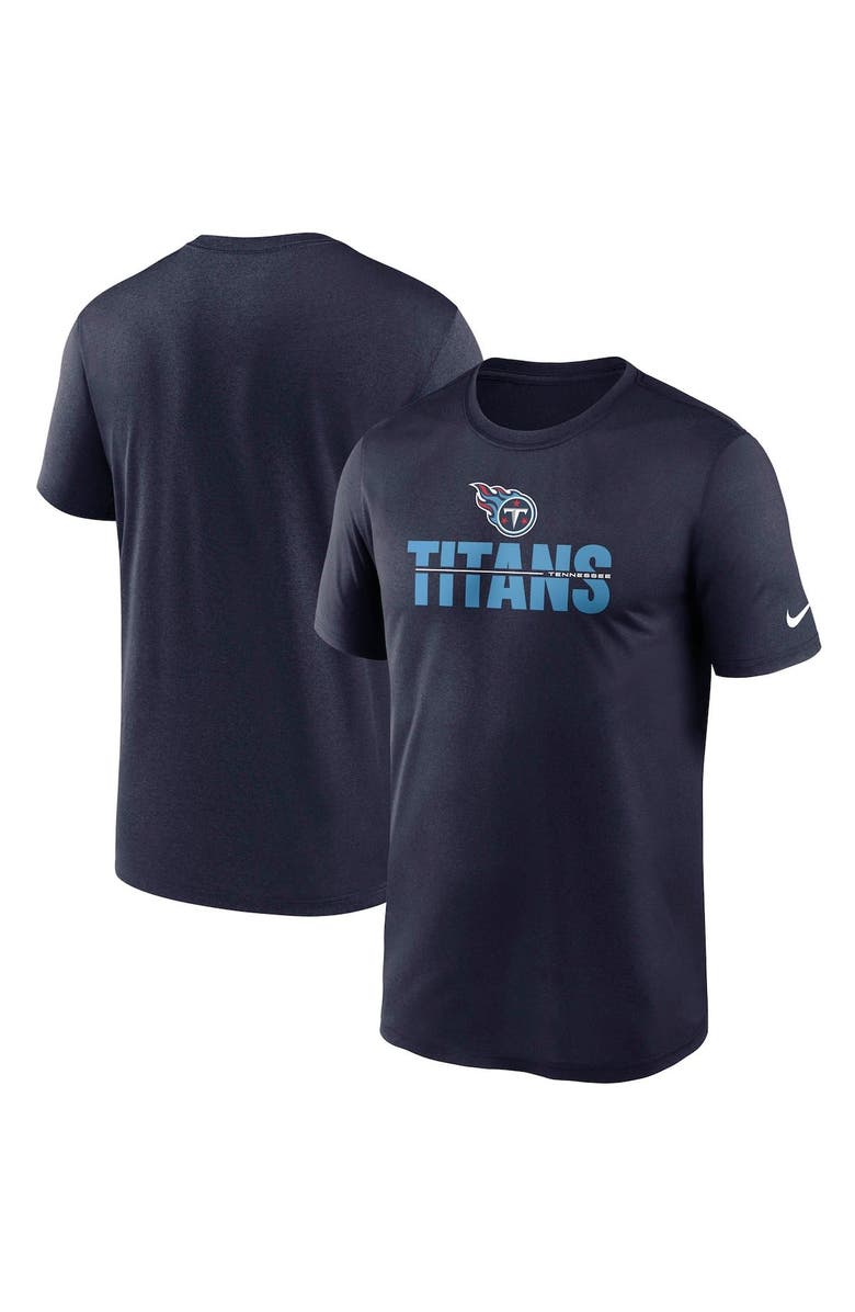 Nike Men's Nike Navy Tennessee Titans Legend Microtype Performance T-Shirt, Main, color, Navy