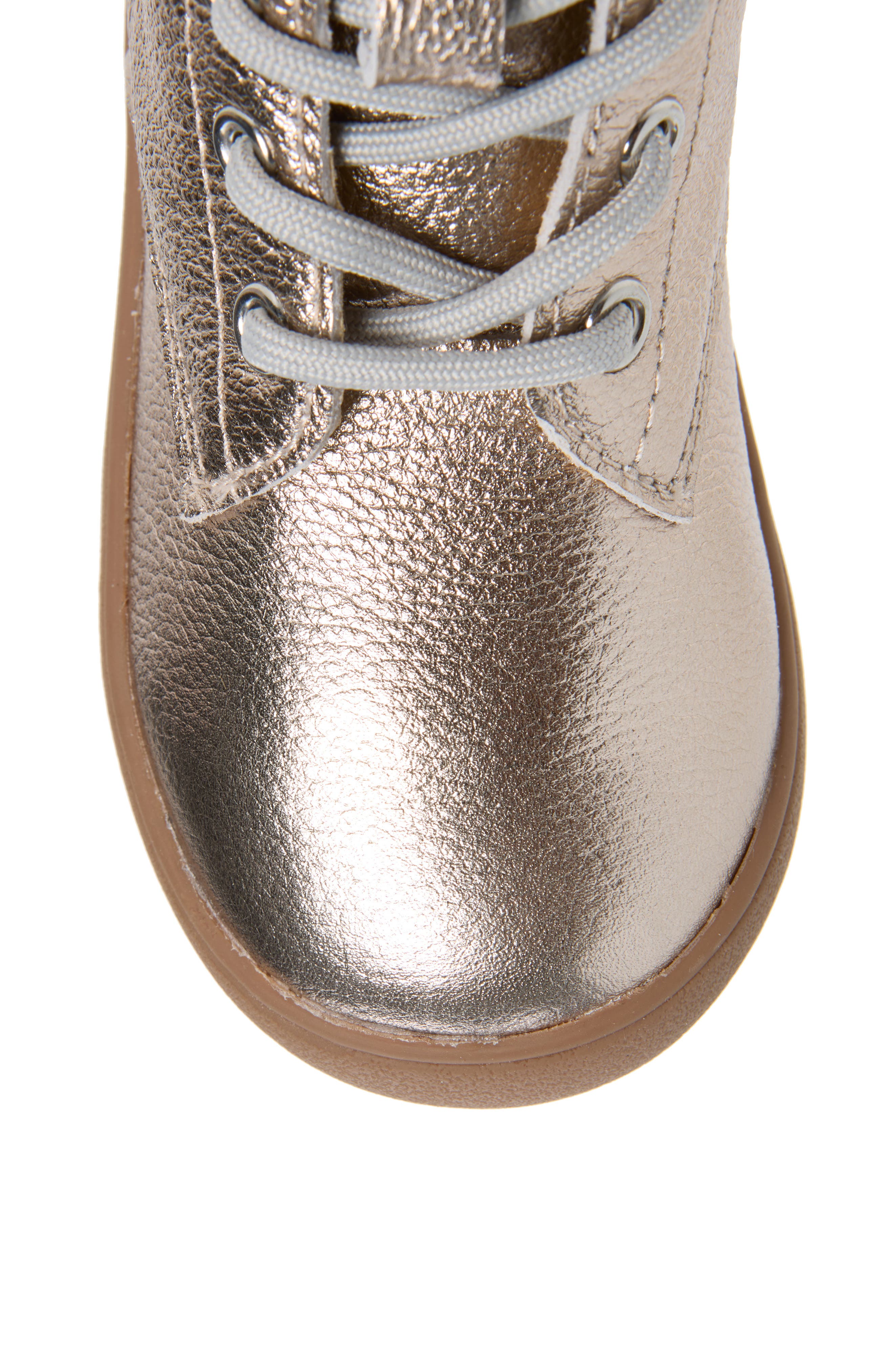 Kids' Joy Swag Leather Boot, Alternate, color, METAL LYCHEE