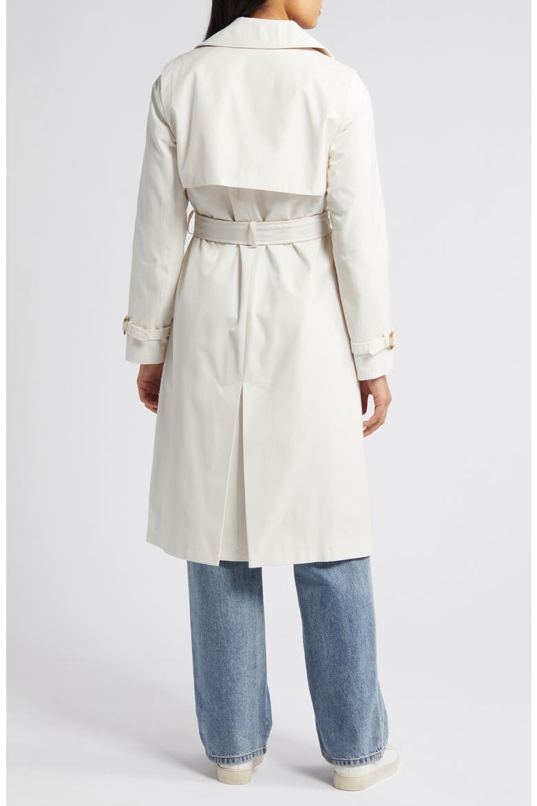 Corduroy Contrast Trench Coat, Alternate, color, LINEN