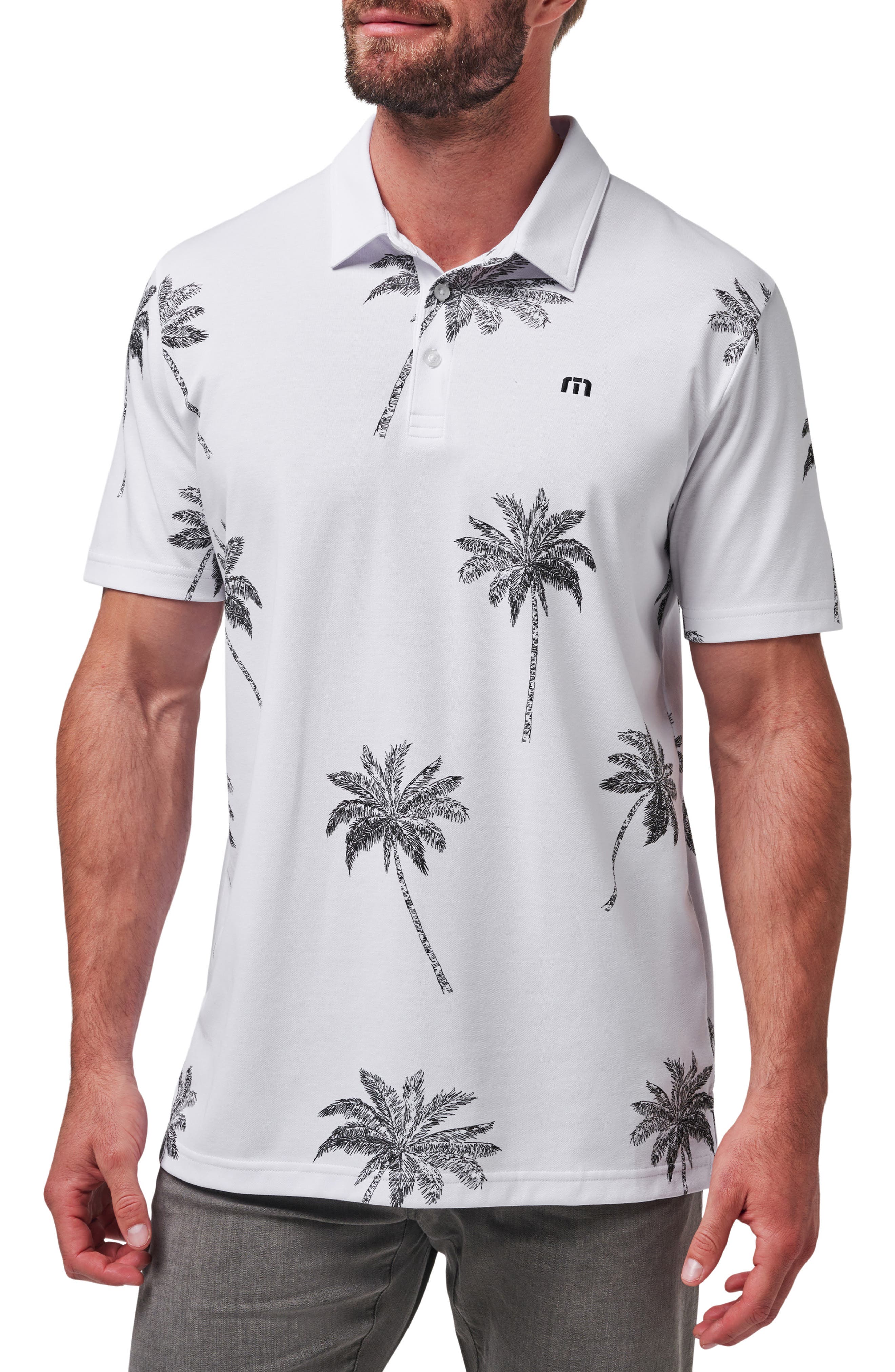 TravisMathew Mesic Palm Tree Polo