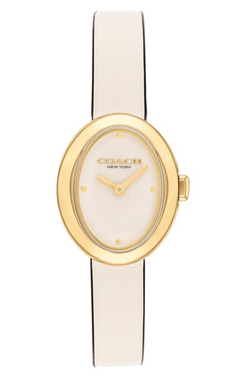 Sammy Leather Strap Watch, 22.5mm