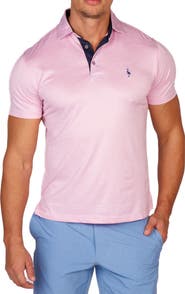 TailorByrd Mélange Mesh Performance Golf Polo