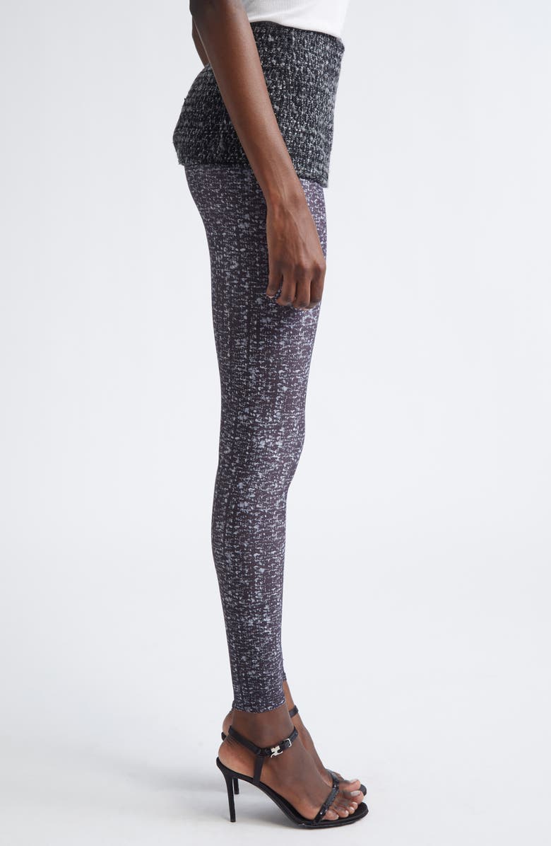 DIESEL<sup>®</sup> P-Hour Bouclé Skirt with Trompe l'Oeil Leggings, Alternate, color, Deep/Black