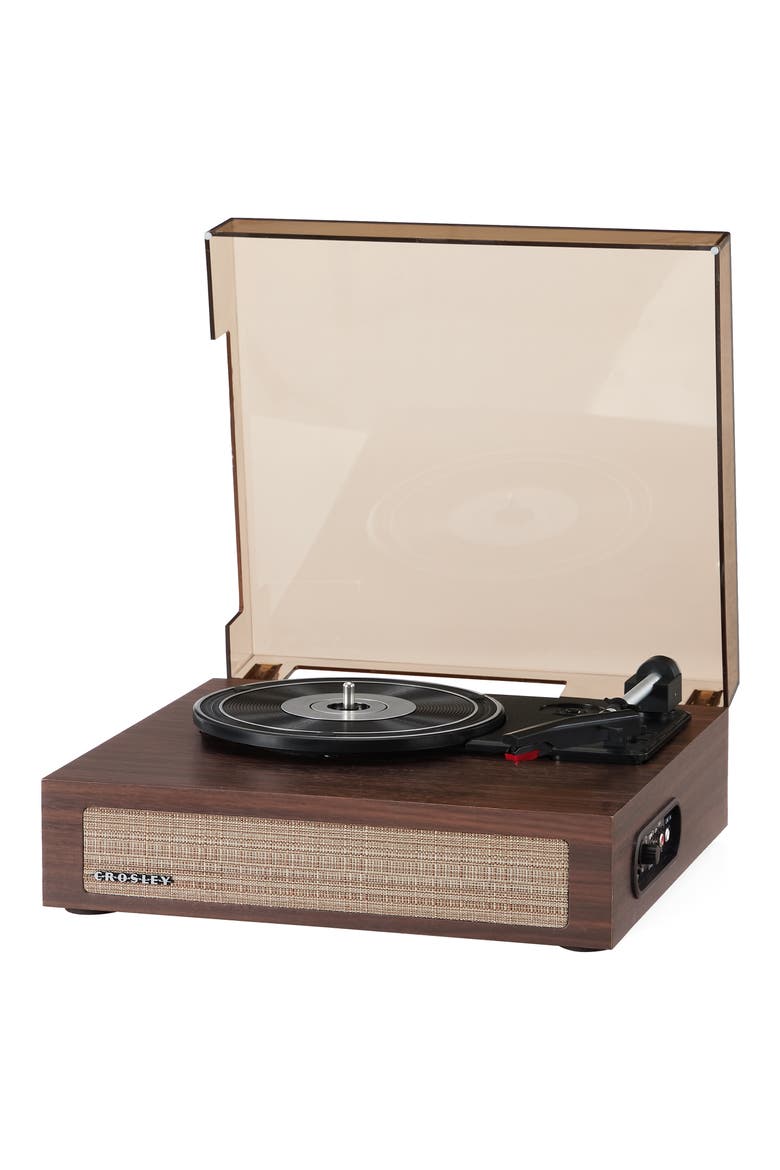 Scout Record Player, Alternate, color, WALNUT