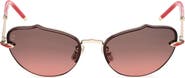 Christian Louboutin 59mm Gradient Geometric Sunglasses