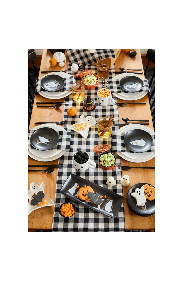 Solino Home Linen Table Runner for Dining Table, Holiday and Everyday Table Decor - Morgan Check, Alternate, color, 