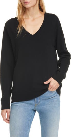 Vince Cashmere Off The Shoulder Cold Shoulder Sweater buy Pullover Top Black Small