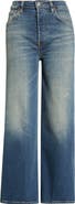 Re/Done High Waist Crop Wide Leg Jeans