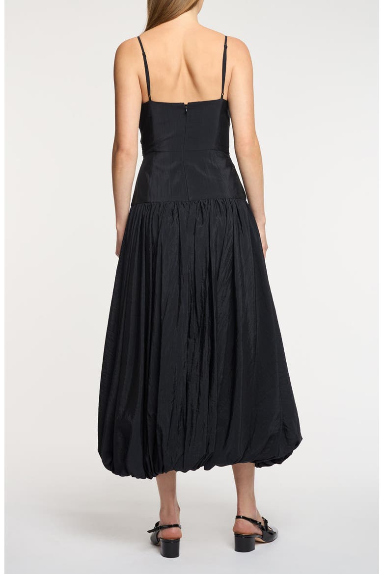 Fia Bubble Hem Dress, Alternate, color, BLACK