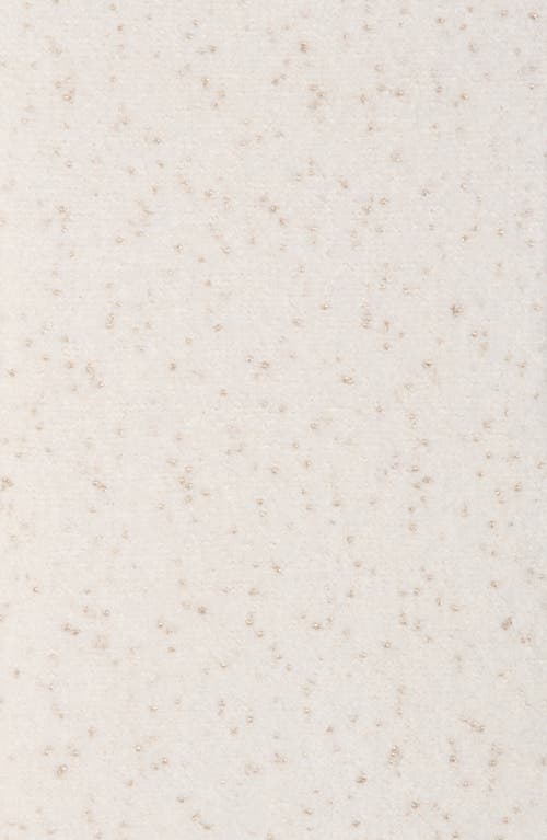 Calvin Klein Metallic Knit Scarf In White