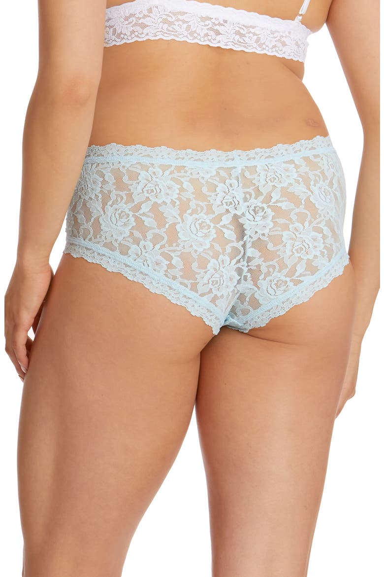 Signature Lace Boyshorts, Alternate, color, CELESTE BLUE