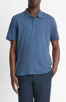 Vince Solid Pima Cotton Polo