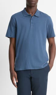 Vince Solid Pima Cotton Polo