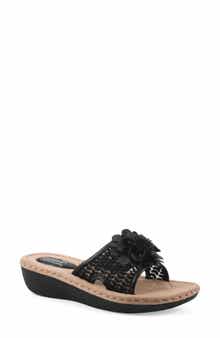 CLIFFS BY WHITE MOUNTAIN Chill 2 Wedge Slide Sandal - Wide Width Available