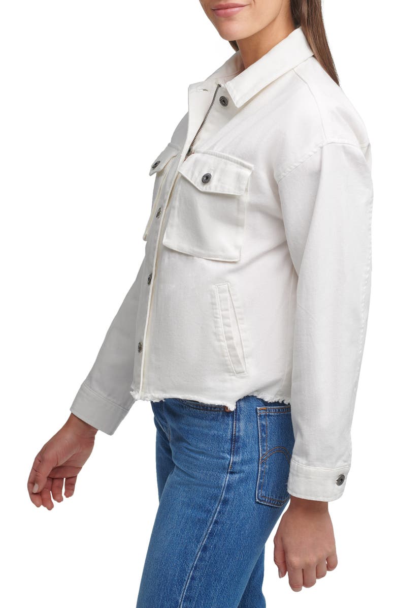 Levi's<sup>®</sup> Crop Raw Hem Utility Jacket, Alternate, color,