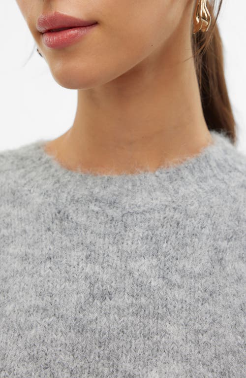 Vero Moda Novah Short Sleeve Sweater In Gray