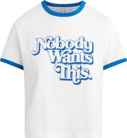 Favorite Daughter x 'Nobody Wants This' Contrast Binding Organic Cotton Graphic T-Shirt