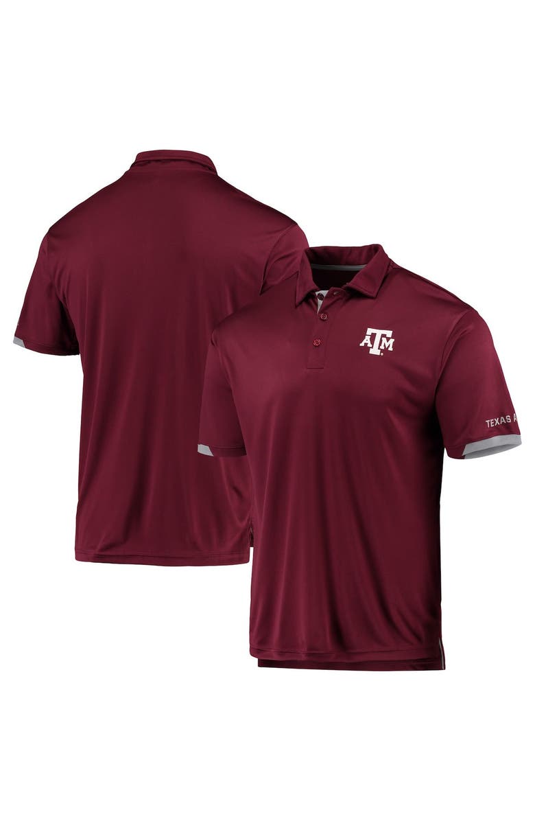 COLOSSEUM Men's Colosseum Maroon Texas A&M Aggies Santry Polo, Main, color,
