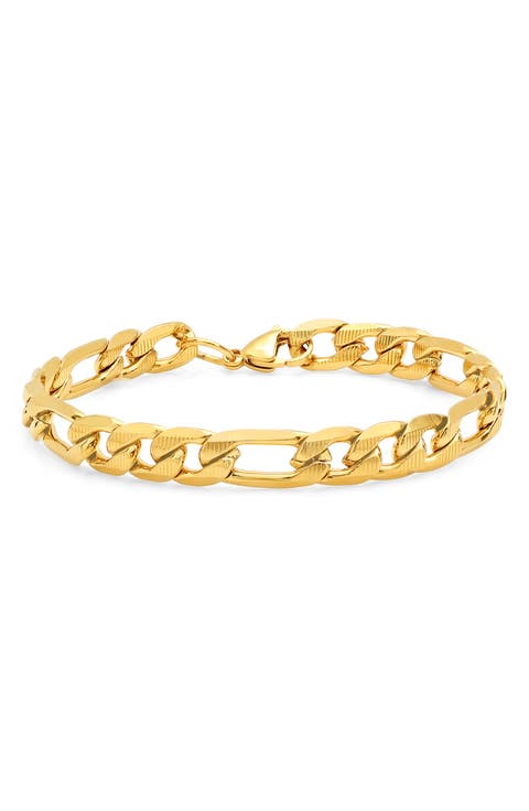18K Gold Plated Stainless Steel Chain Link Bracelet