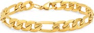 STEELTIME 18K Gold Plated Stainless Steel Chain Link Bracelet