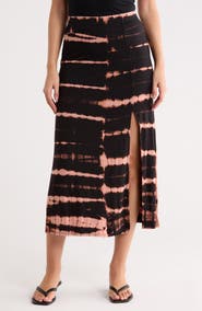 GO COUTURE Slit Maxi Skirt