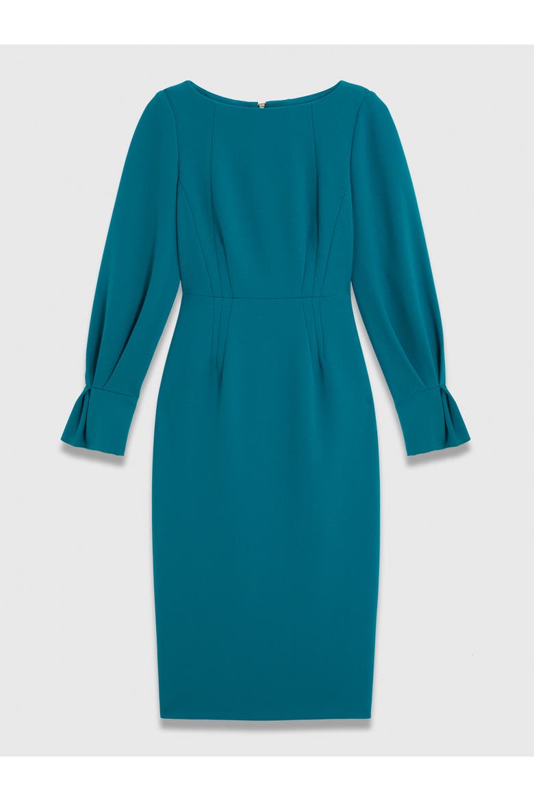 Aubrey Sculpt Crepe Dress, Alternate, color, Blue