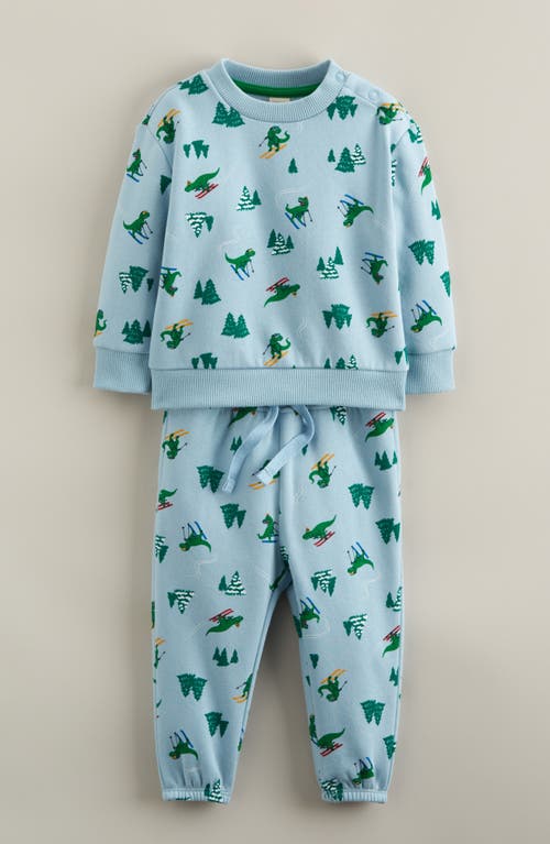 Tucker + Tate Print Fleece Sweatshirt & Sweatpants Set In Blue