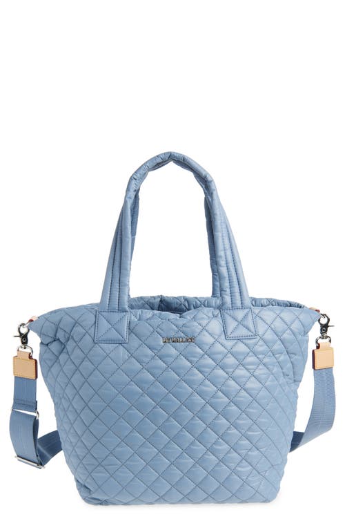 Mz Wallace Metro Deluxe Medium Quilted Tote Bag In Stone Blue