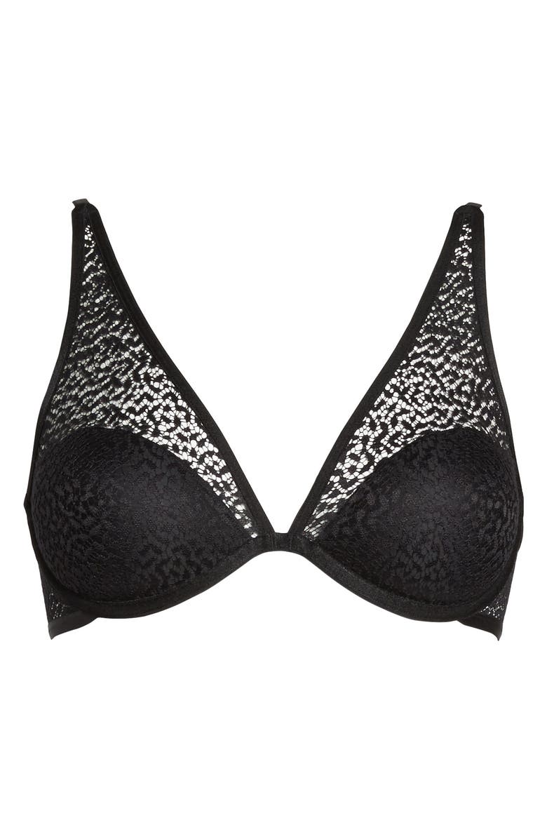 DKNY Modern Lace Underwire Plunge Bra, Alternate, color,
