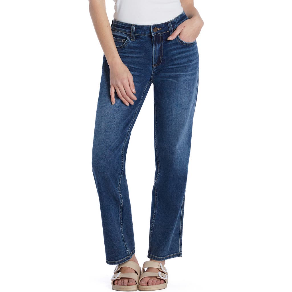 Hint Of Blu Clever High Waist Slim Straight Leg Jeans