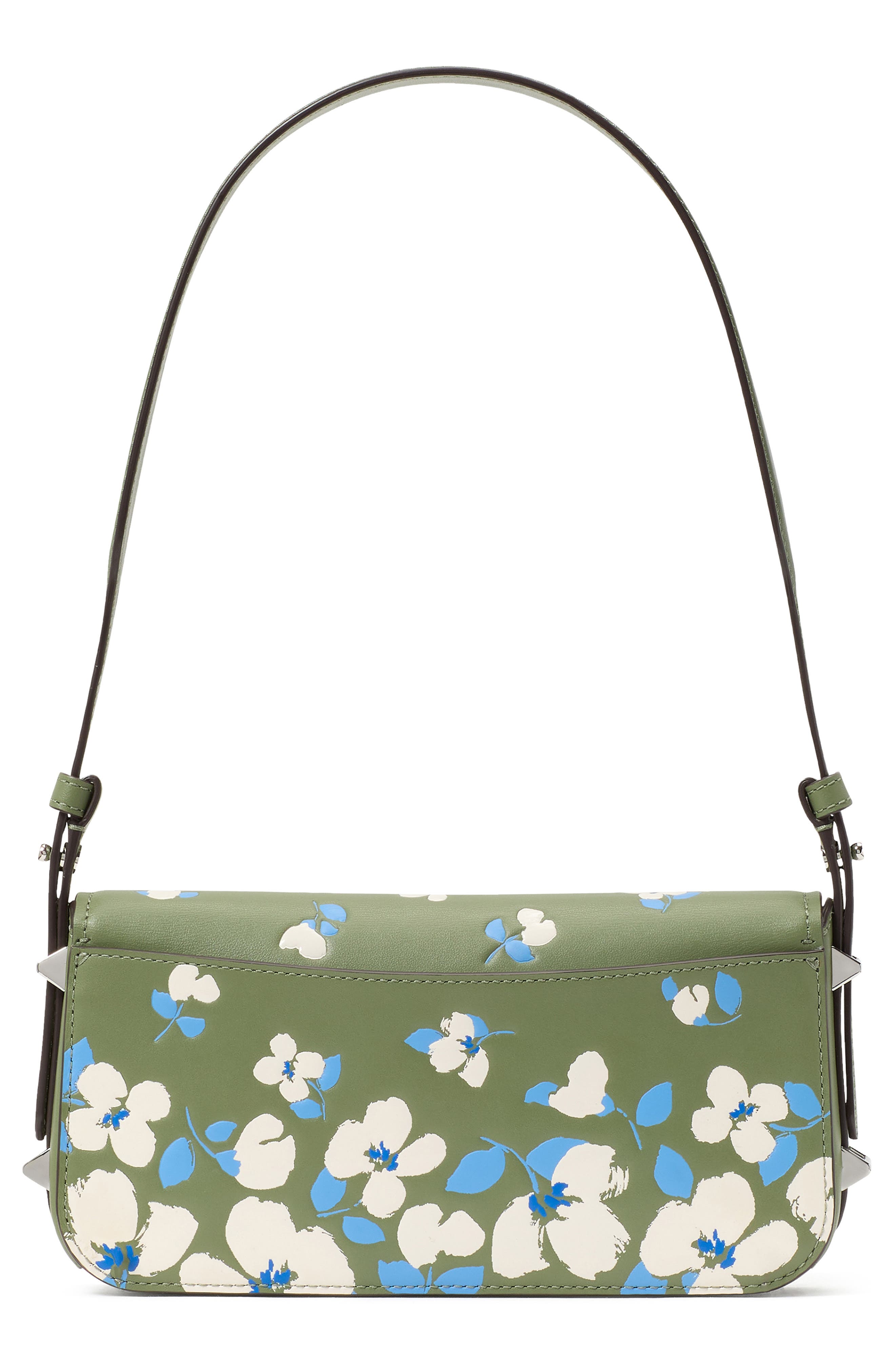 Kate Spade New York liv painterly bouquet embossed leather shoulder bag, Alternate, color, 