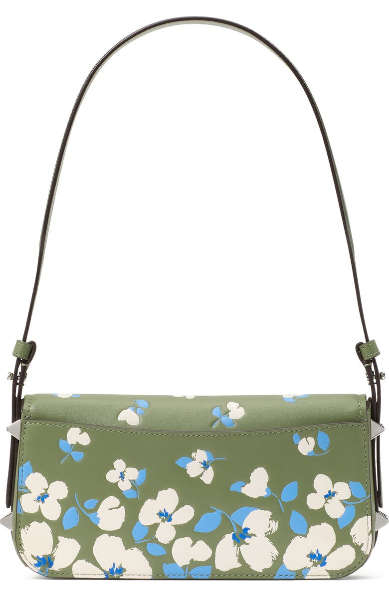 Kate Spade New York liv painterly bouquet embossed leather shoulder bag, Alternate, color,
