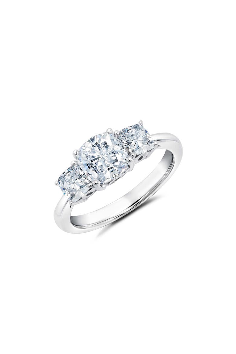 3-Stone Cubic Zirconia Ring, Main, color, PLATINUM