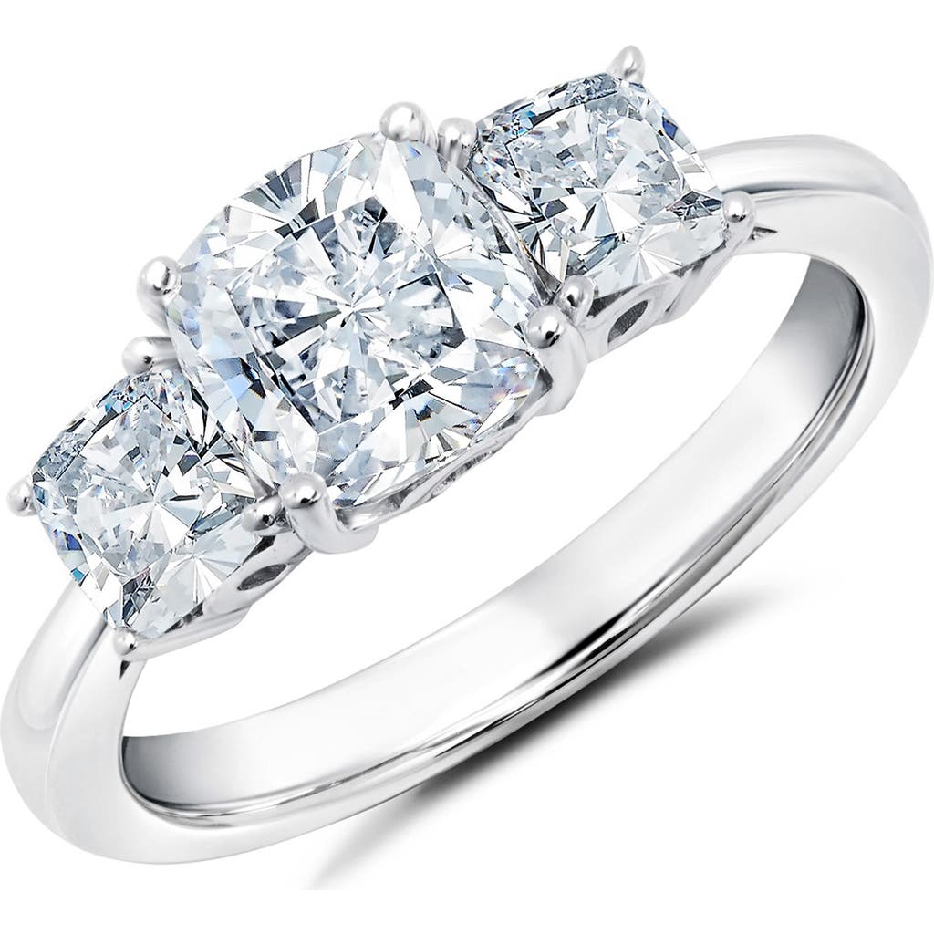 Crislu 3-Stone Cubic Zirconia Ring in Platinum  product