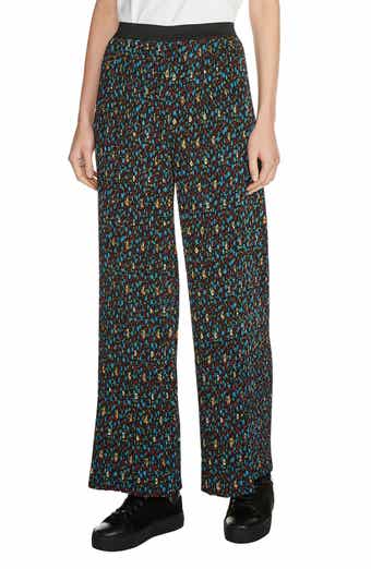 maje Floral Print Pleat Pants