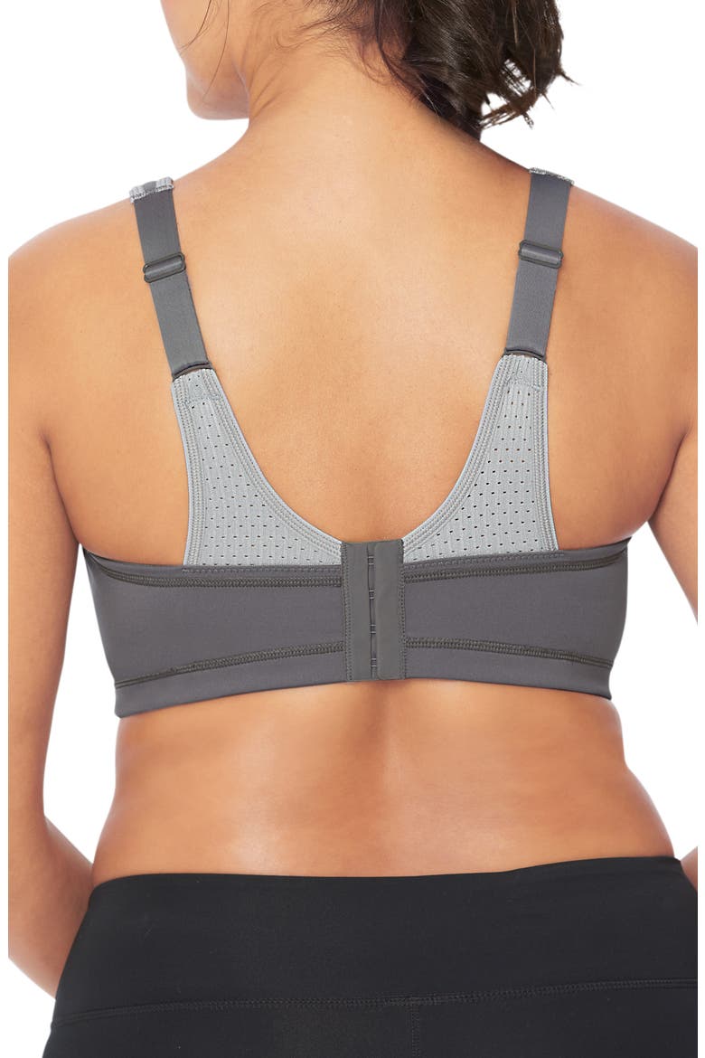 WonderWire® Custom Control Underwire Sports Bra, Alternate, color, GREY