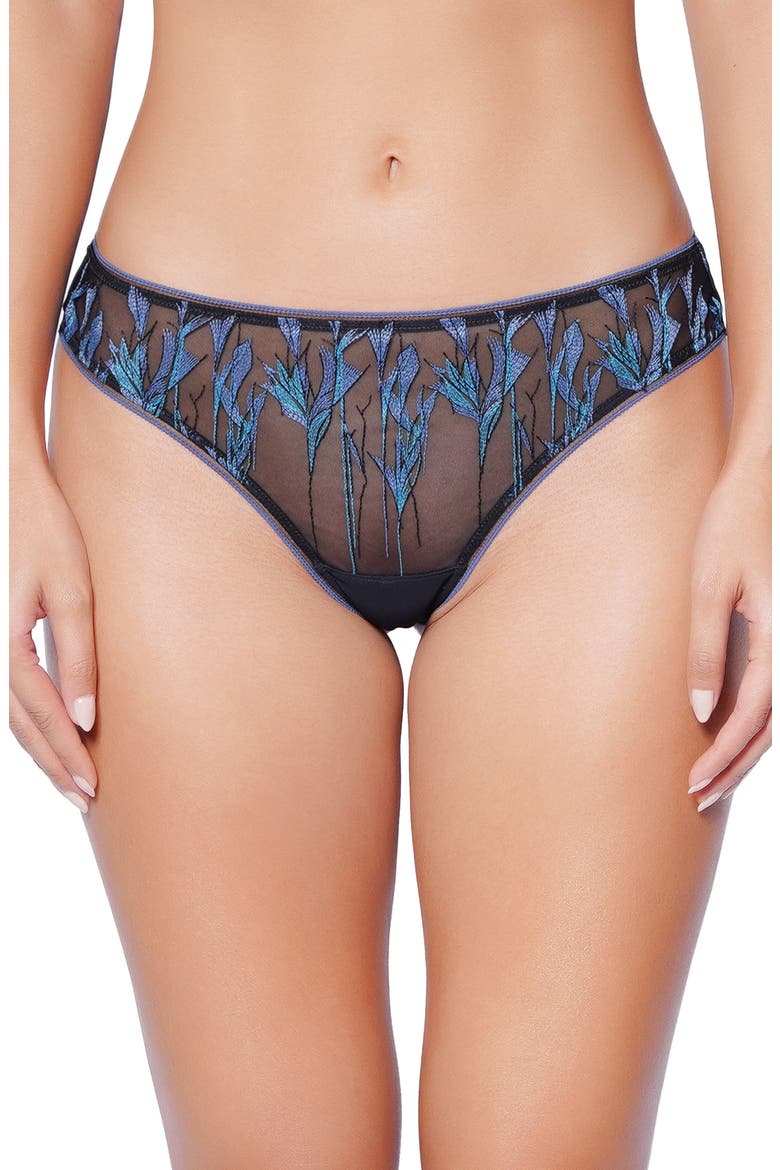 Moonlight Tanga, Alternate, color, FLORAL BLUE