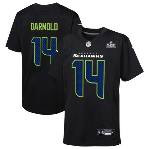 Youth Nike Sam Darnold Black Seattle Seahawks Super Bowl LX Carbon Fashion Game Jersey