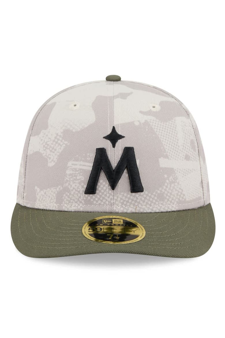 Men's New Era Light Beige/Olive Minnesota Twins 2025 Armed Forces Day Low Profile 59FIFTY Fitted Hat, Alternate, color, Light Beige