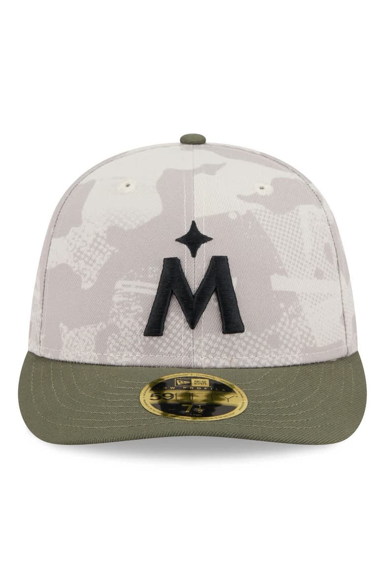 New Era Men's New Era Light Beige/Olive Minnesota Twins 2025 Armed Forces Day Low Profile 59FIFTY Fitted Hat, Alternate, color, Light Beige