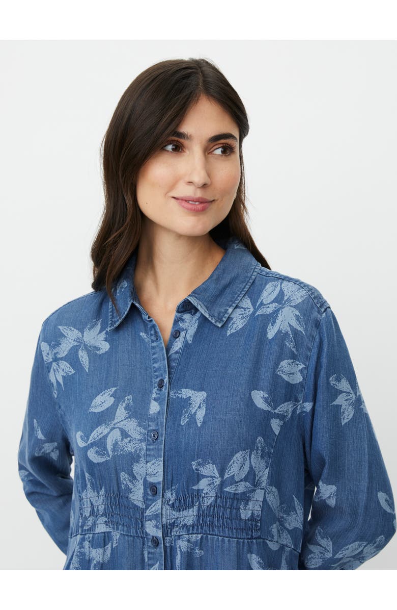 Masai Copenhagen MaNokolo Floral Print Midi Dress, Alternate, color, Blue Denim